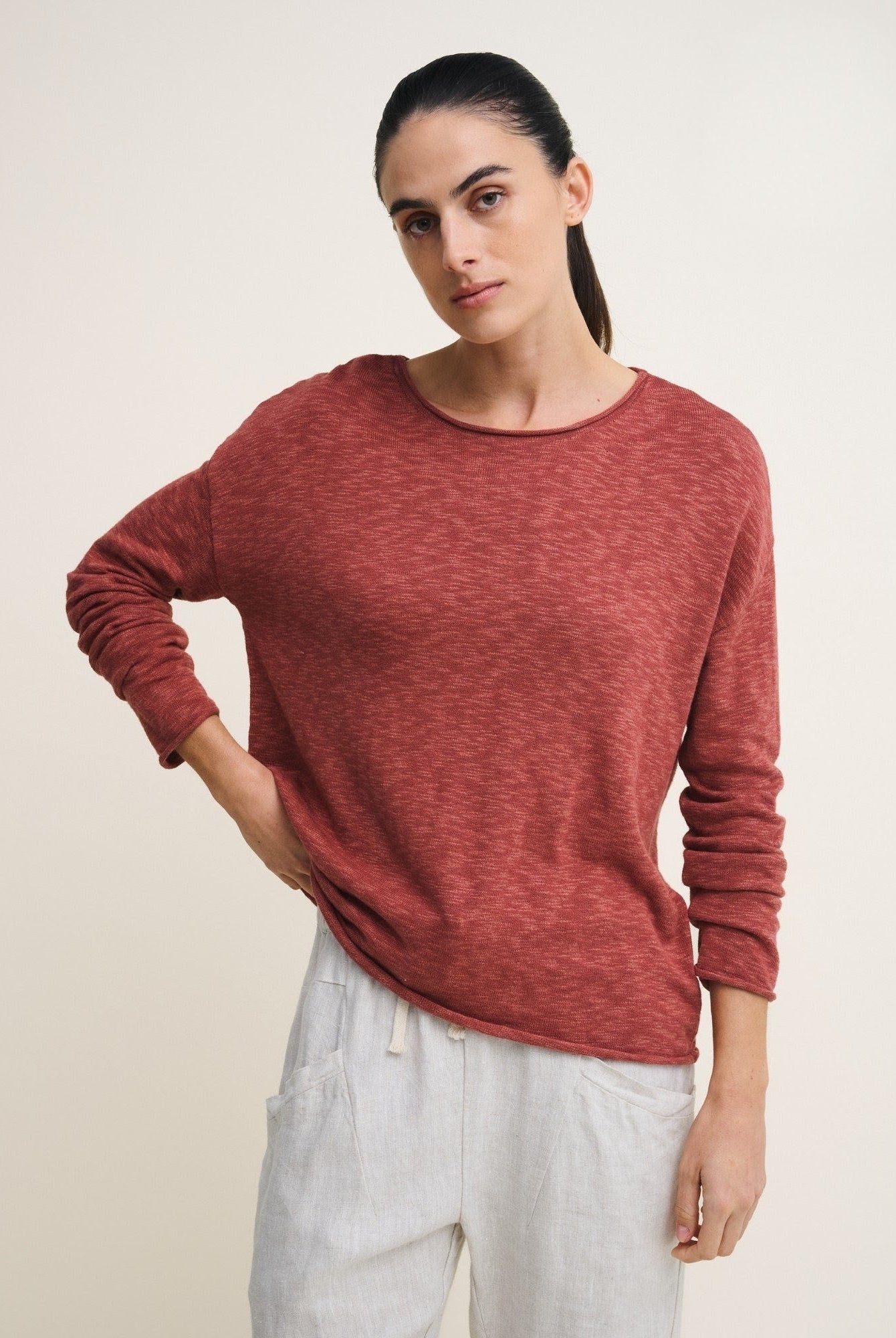 Buy Little Lies - Nellie Top – Terracotta by Little Lies - at Hamish + Grace