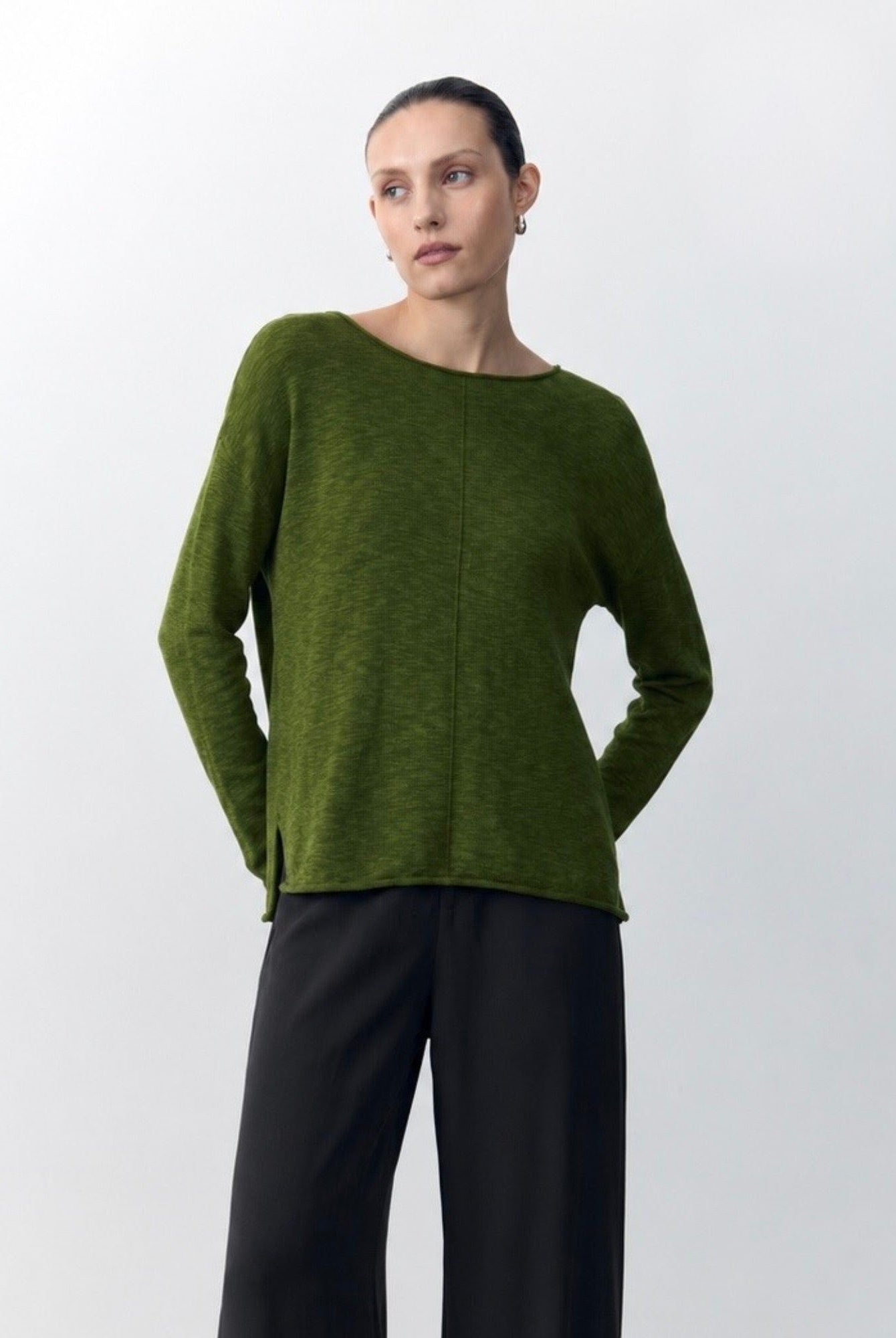 Buy Little Lies - Sacha Top - Moss Green by Little Lies - at Hamish + Grace
