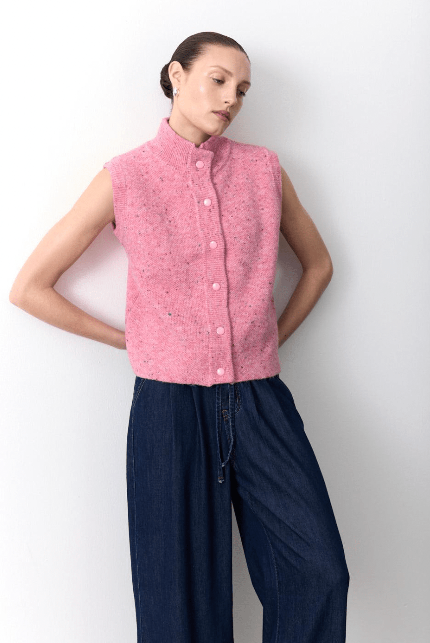 Buy Little Lies - Speckle Vest - Rose by Little Lies - at Hamish + Grace