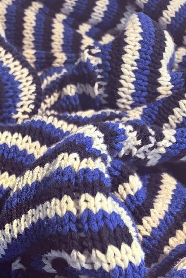 Buy Little Lies - Suzie Stripe Knit – Cobalt/Navy Blue by Little Lies - at Hamish + Grace