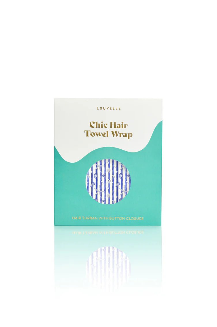 Buy Louvelle - RIVA Hair Towel Wrap in Marine Stripe by Louvelle - at Hamish + Grace