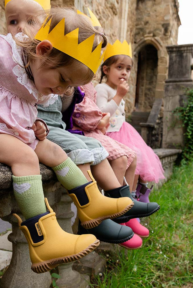 Buy Merry People - Bobbi Kids Gumboot - Mustard by Merry People - at Hamish + Grace