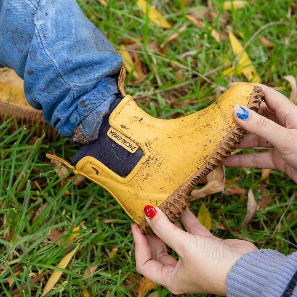 Buy Merry People - Bobbi Kids Gumboot - Mustard by Merry People - at Hamish + Grace