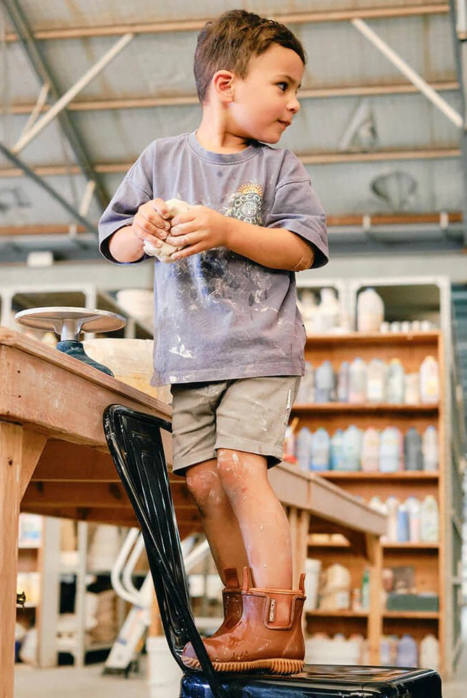 Buy Merry People - Bobbi Kids Gumboot - Rust by Merry People - at Hamish + Grace
