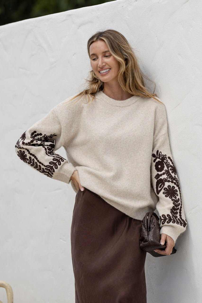 Buy Miss Marlow - Cornelli Embroidered Knit by Miss Marlow - at Hamish + Grace
