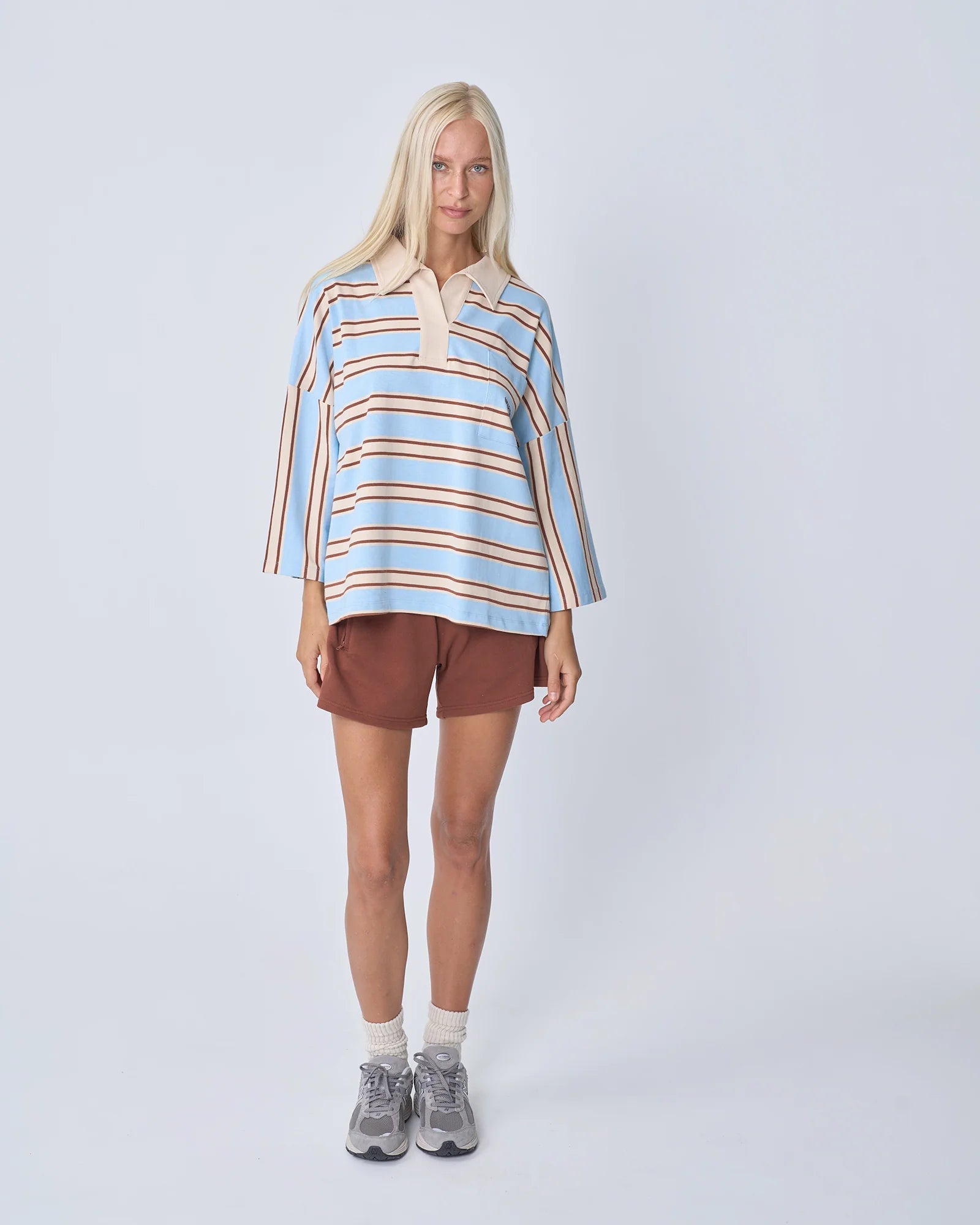 Buy Near The Sea - Oversized Polo - Ocean by Near The Sea - at Hamish + Grace