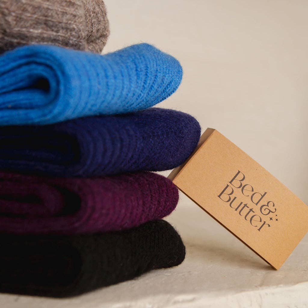 Buy The Comfiest Socks - Wine: S/M by Bed & Butter - at Hamish + Grace