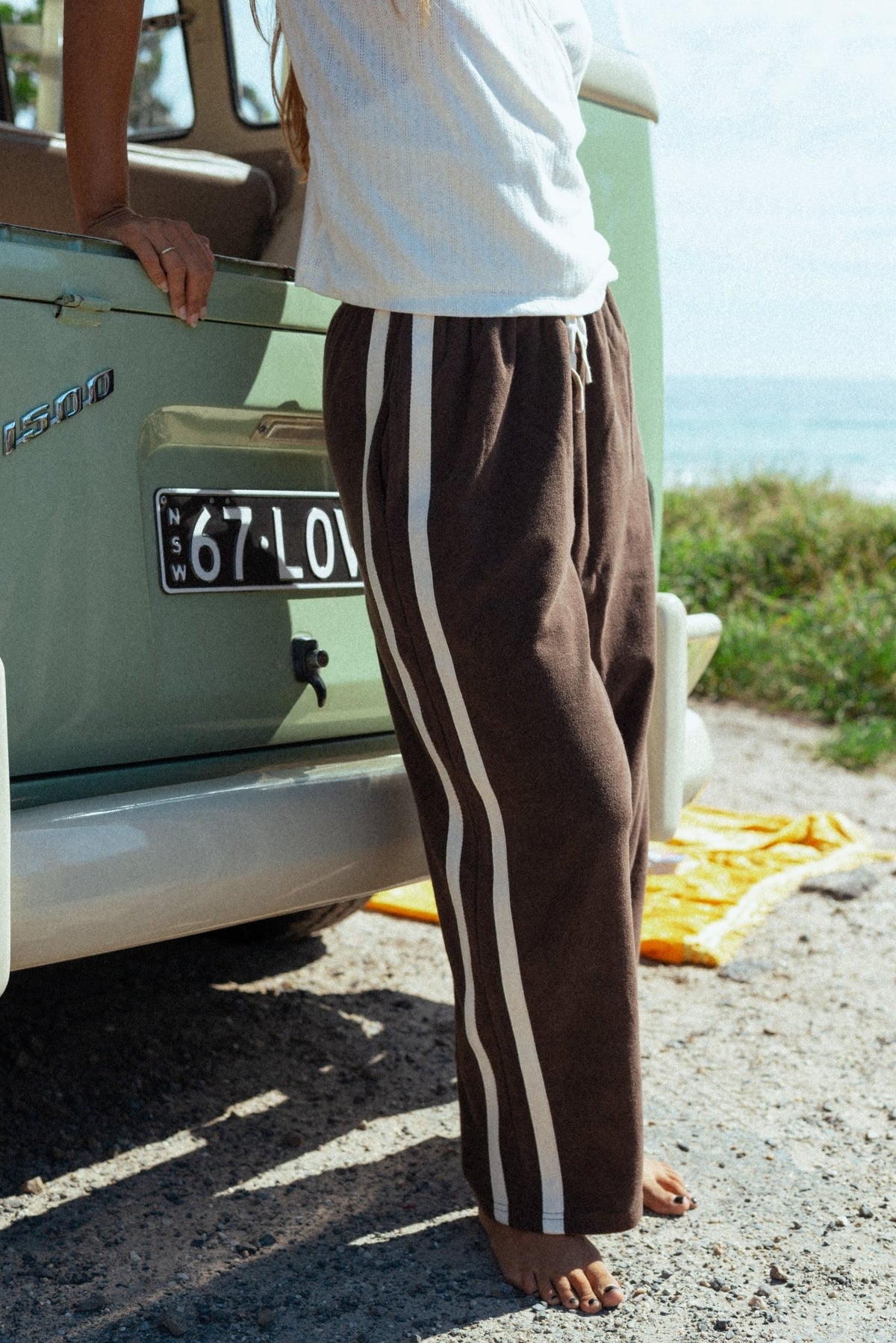 Buy Atmosea - Après Surf Pant Chocolate by Atmosea - at Hamish + Grace