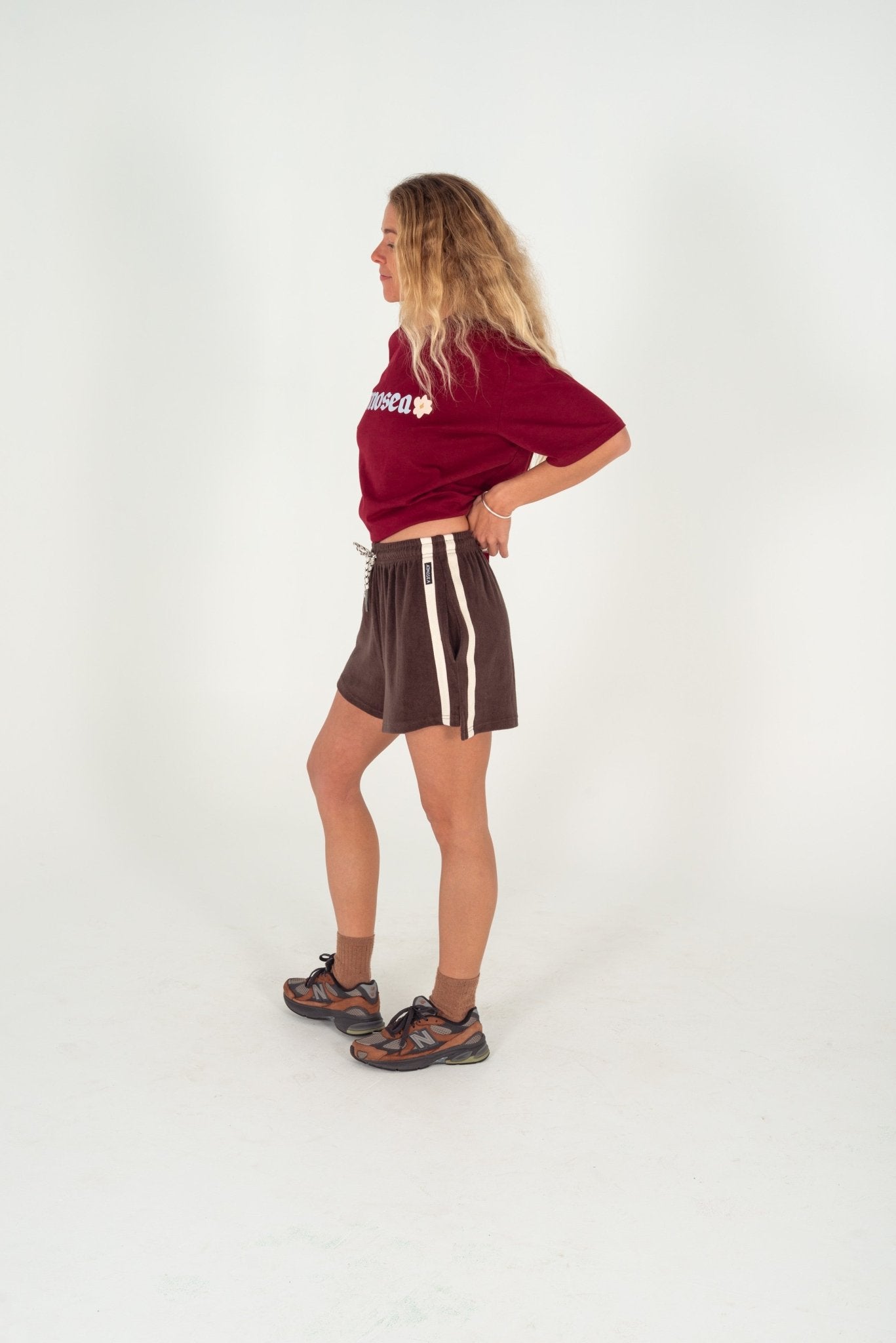 Buy Atmosea - Terry Towelling Shorts Chocolate by Atmosea - at Hamish + Grace