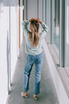 Buy Billie Stripe Knit - Sage by Miss Marlow - at Hamish + Grace