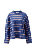 Buy Ceres - Beau Long Sleeve Slouchy Tee - Washed Navy/Pink Clay by Ceres Life - at Hamish + Grace