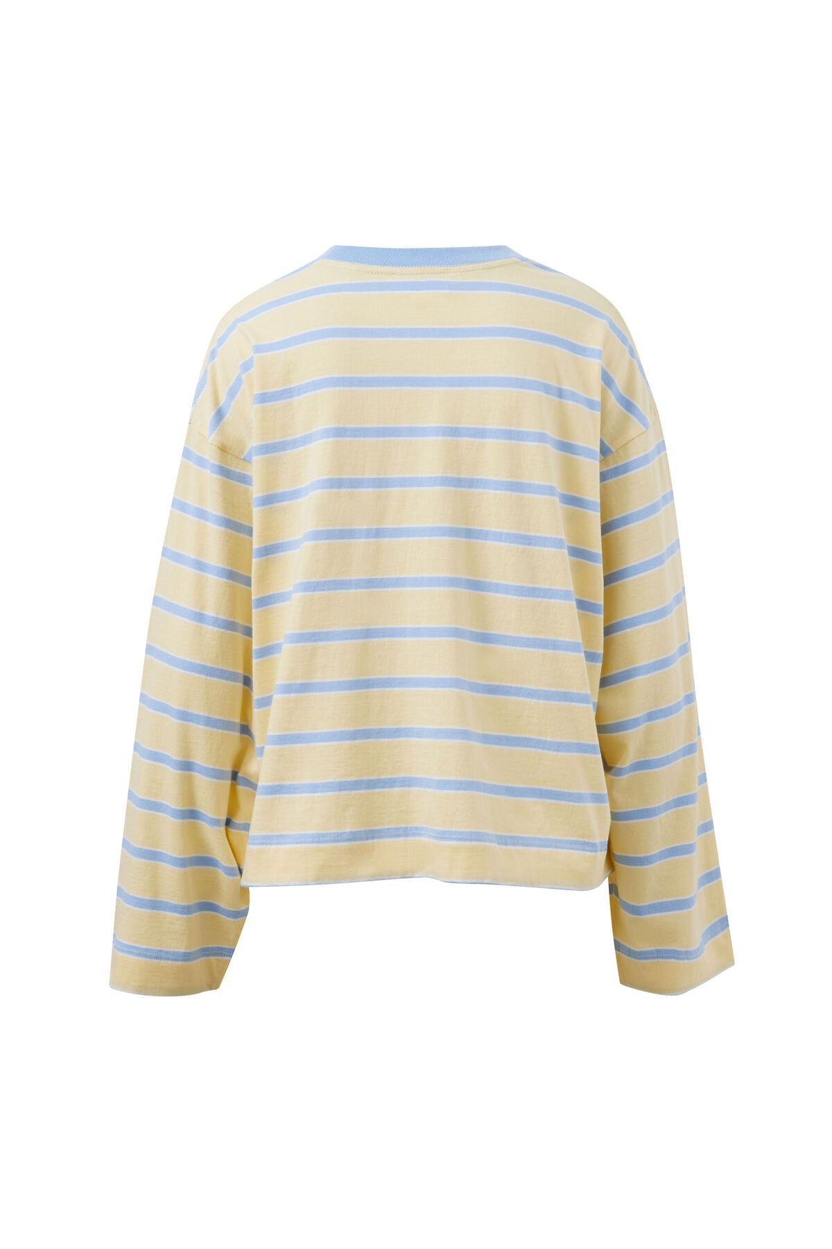 Buy Ceres Life - Beau Long Sleeve Slouchy Tee - butter/china blue stripe by Ceres Life - at Hamish + Grace