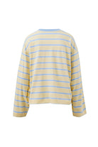 Buy Ceres Life - Beau Long Sleeve Slouchy Tee - butter/china blue stripe by Ceres Life - at Hamish + Grace