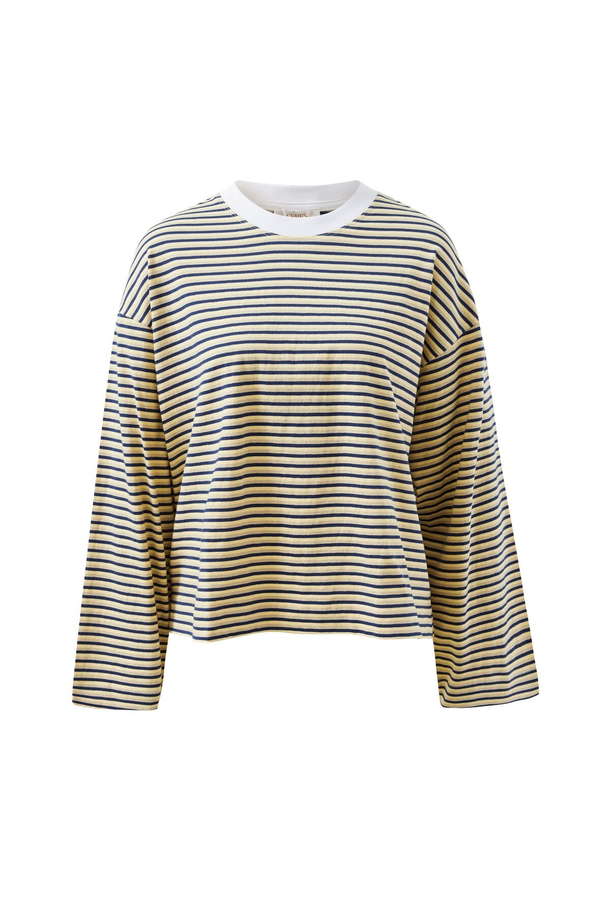 Buy Ceres Life - Beau Long Sleeve Slouchy Tee - heritage navy/butter/stone stripe by Ceres Life - at Hamish + Grace