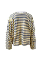 Buy Ceres Life - Beau Long Sleeve Slouchy Tee - heritage navy/butter/stone stripe by Ceres Life - at Hamish + Grace