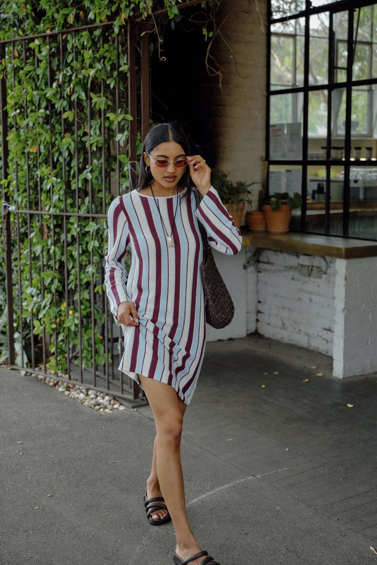 Buy Ceres Life - Chloe Stripe Knit Mini Dress by Ceres Life - at Hamish + Grace