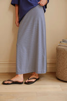 Buy Ceres Life - Clara Column Skirt - Stone Mini Stripe by Ceres Life - at Hamish + Grace