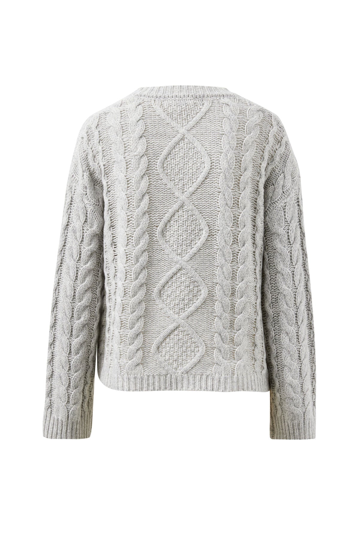 Buy Ceres Life - Enid Cable Knit Henley - silver marle by Ceres Life - at Hamish + Grace