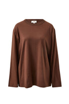 Buy Ceres Life - Finn Oversized Long Sleeve Tee - Chocolate by Ceres Life - at Hamish + Grace