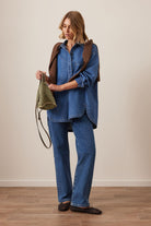 Buy Ceres Life - Gwynne Shirt - Fresh Indigo by Ceres Life - at Hamish + Grace