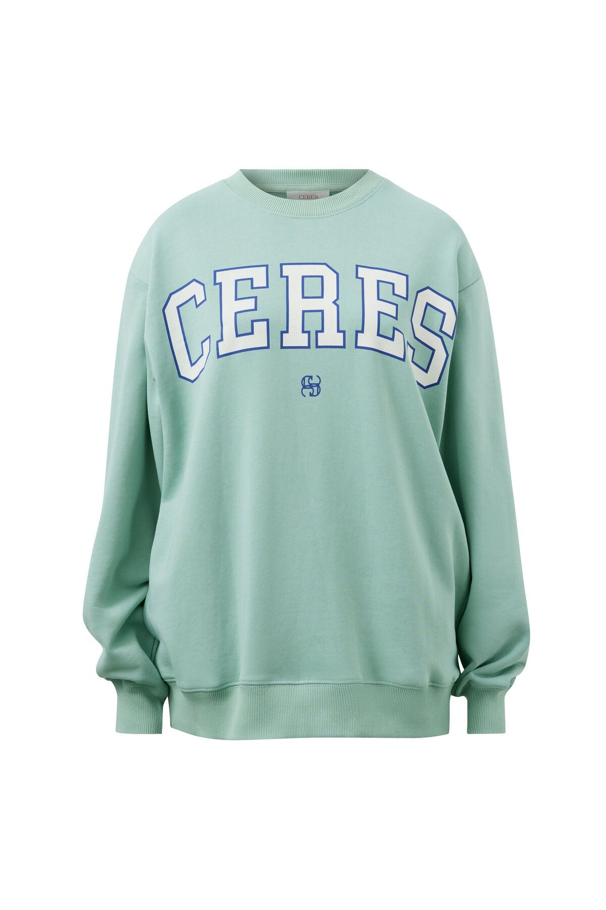 Buy Ceres Life - Isla Oversized Slouchy Crew - Seafoam by Ceres Life - at Hamish + Grace