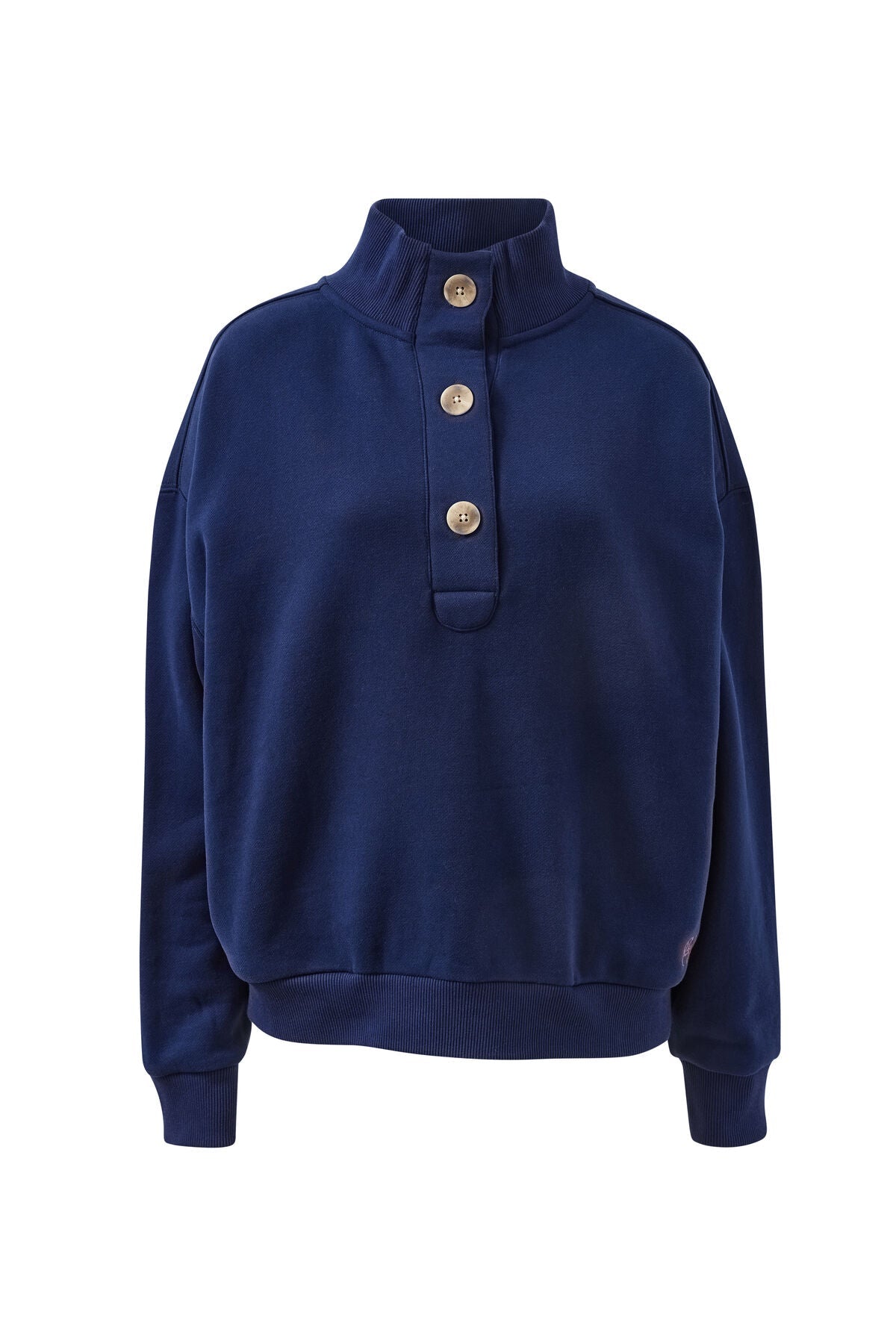 Buy Ceres Life - Marli Button Sweat - Heritage Navy by Ceres Life - at Hamish + Grace