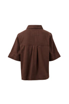 Buy Ceres Life - Noa Short Sleeve Shirt - Chocolate by Ceres Life - at Hamish + Grace