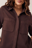 Buy Ceres Life - Noa Short Sleeve Shirt - Chocolate by Ceres Life - at Hamish + Grace
