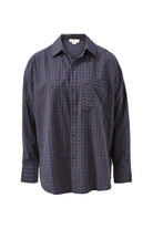 Buy Ceres Life - Peta Oversized Shirt - Navy Check by Ceres Life - at Hamish + Grace