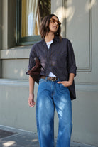 Buy Ceres Life - Peta Oversized Shirt - Navy Check by Ceres Life - at Hamish + Grace