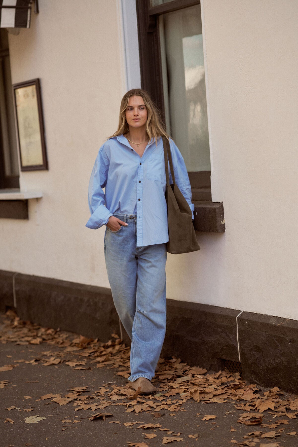 Buy Ceres Life - Peta Oversized Shirt - Sky Blue by Ceres Life - at Hamish + Grace