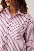 Buy Ceres Life - Peta Oversized Shirt - sunfaded pink stripe by Ceres Life - at Hamish + Grace