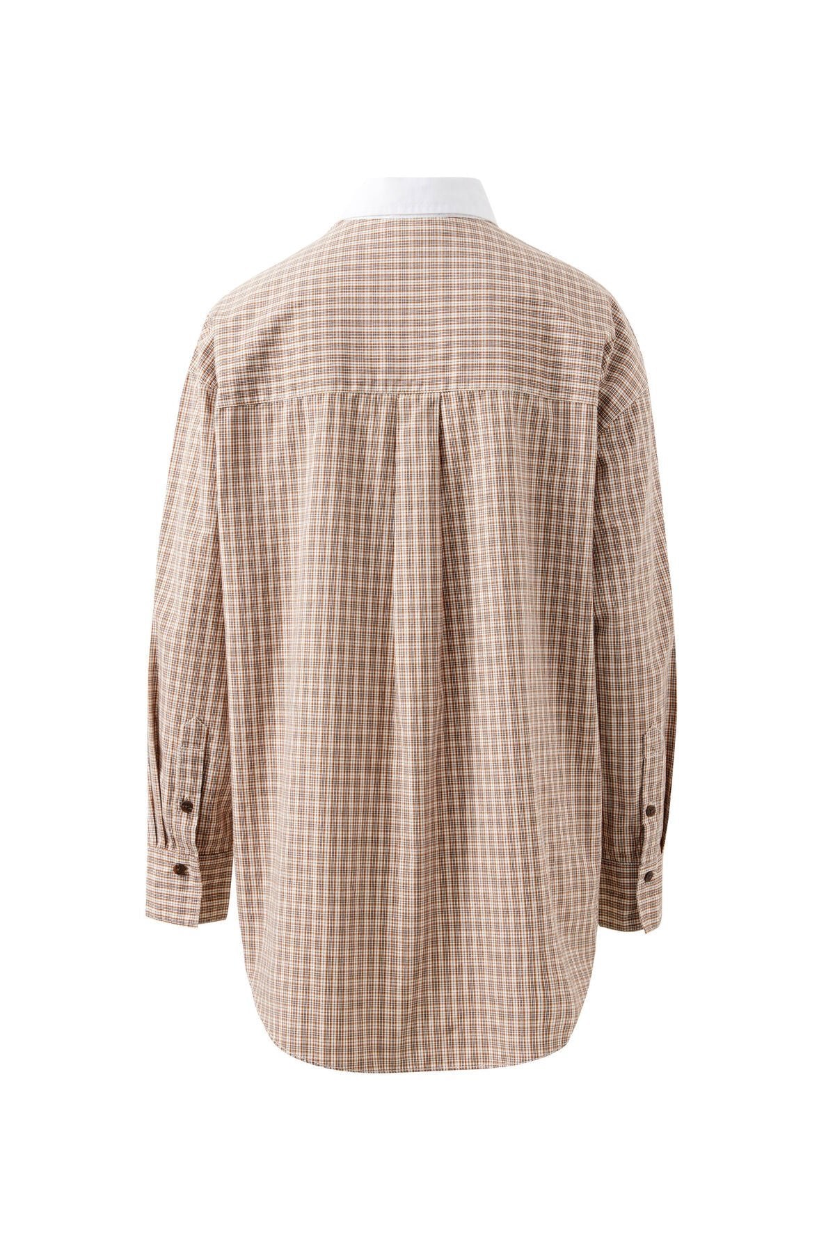 Buy Ceres Life - Peta Oversized Shirt - toffee check by Ceres Life - at Hamish + Grace