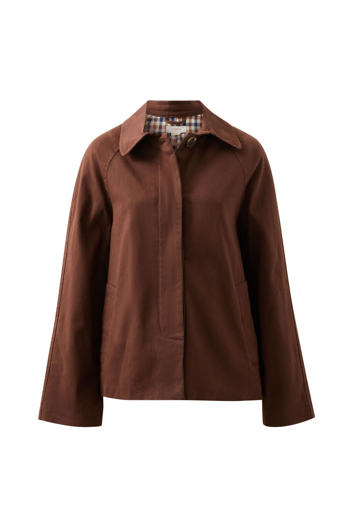 Buy Ceres Life - Pia Coat - Chocolate by Ceres Life - at Hamish + Grace