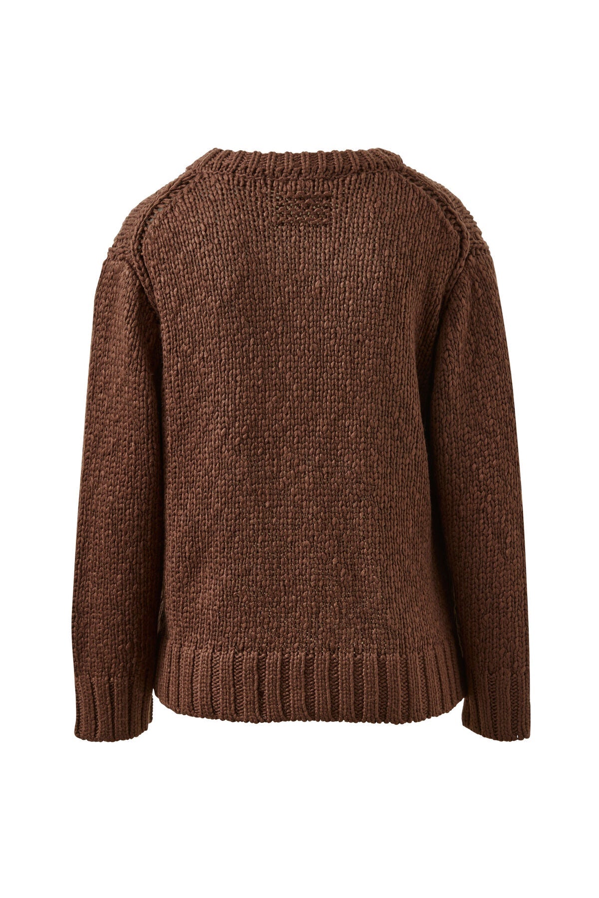 Buy Ceres Life - Sage Chunky Knit Crew - Chocolate by Ceres Life - at Hamish + Grace