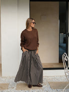 Buy Ceres Life - Sage Chunky Knit Crew - Chocolate by Ceres Life - at Hamish + Grace