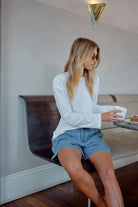 Buy Ceres Life - Scout Slouchy Long Sleeve Tee - White by Ceres Life - at Hamish + Grace