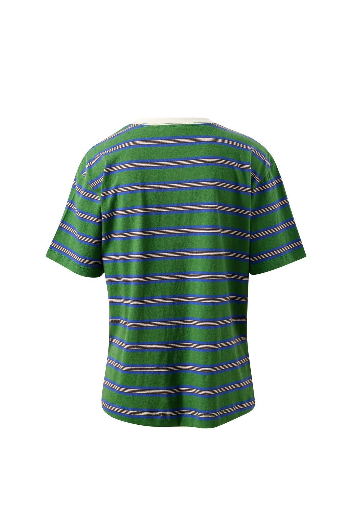Buy Ceres Life - Stevie Slouchy Tee -basil/blue stripe by Ceres Life - at Hamish + Grace