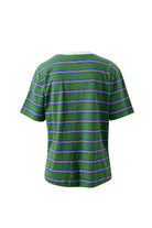 Buy Ceres Life - Stevie Slouchy Tee -basil/blue stripe by Ceres Life - at Hamish + Grace