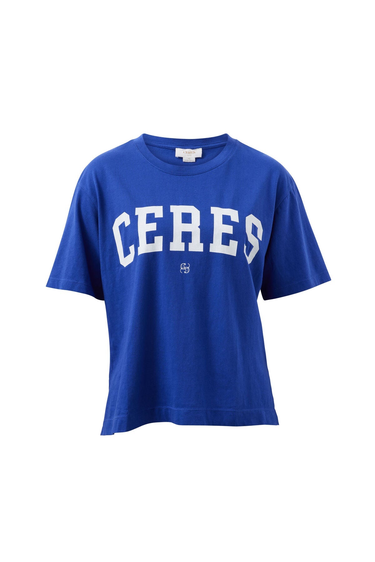 Buy Ceres Life - Stevie Slouchy Tee - polo blue/marshmallow varsity by Ceres Life - at Hamish + Grace
