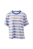 Buy Ceres Life - Stevie Slouchy Tee - sky blue/flame stripe by Ceres Life - at Hamish + Grace