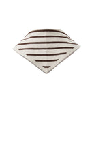 Buy Ceres Life - Sully Triangle Knit Scarf - Oatmeal Marle/Chocolate Stripe by Ceres Life - at Hamish + Grace