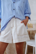 Buy Ceres Life - Weekender Short - Ecru by Ceres Life - at Hamish + Grace