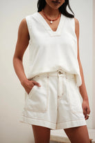 Buy Ceres Life - Weekender Short - Ecru by Ceres Life - at Hamish + Grace