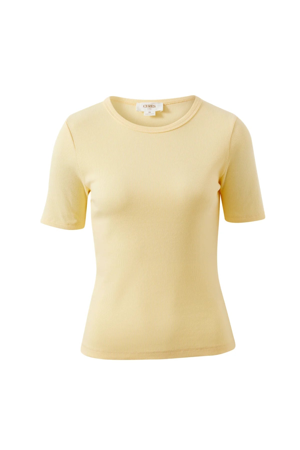 Buy Ceres - Luella Rib Tee - Butter by Ceres Life - at Hamish + Grace
