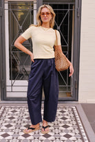 Buy Ceres - Luella Rib Tee - Butter by Ceres Life - at Hamish + Grace
