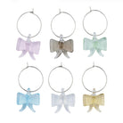 Buy Coast to Coast - Bow S/6 Glass Wine Charms by Coast to Coast - at Hamish + Grace