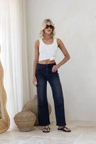 Buy Country Denim - Straight Leg Eldorado Jeans - Wash Black by Country Denim - at Hamish + Grace