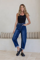 Buy Country Denim - stretch drawstring jogger barrel jean by Country Denim - at Hamish + Grace