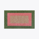 Doormat Designs Homewares Green and Pink Border Pattern Doormat